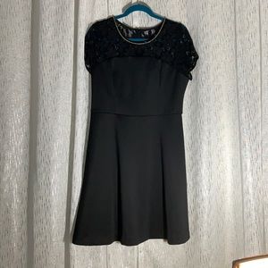 Jessica Simpson black lace top dress